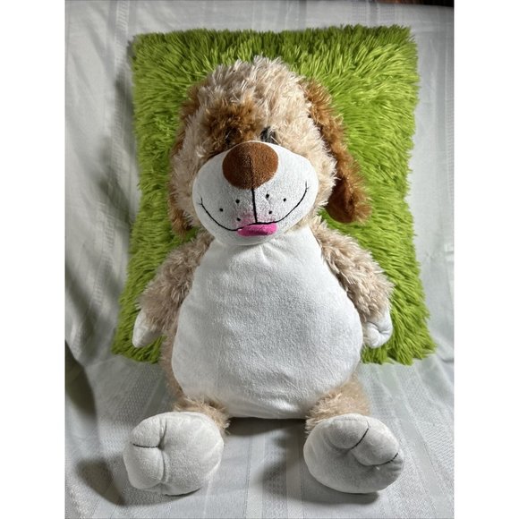 Jay Play Happy Nappers The Perfect Play Pillow Plush Puppy 20 in Brown Fuzzy - Picture 1 of 5